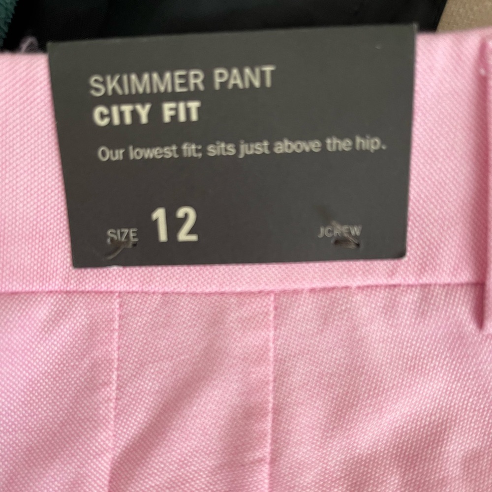 J. Crew pink crop pants